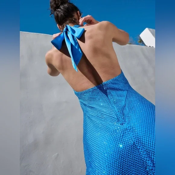 blue amanda uprichard dress Amanda Uprichard Dupont Dress in Baby Blue